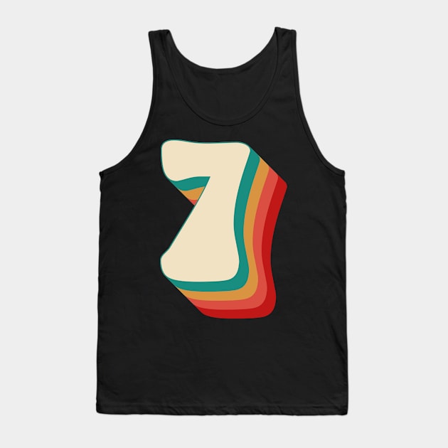 Number 7 Tank Top by n23tees